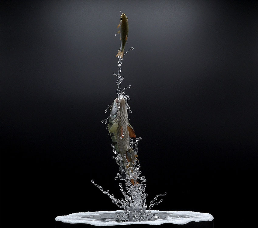 toad on lotusleaf, Kröte, Cornel, Schneider, Boxwood, Buchsbaum, Acrylglas, Ivory, jpeg, jpg, scuplture, Schnitzerei, Carving, okimono