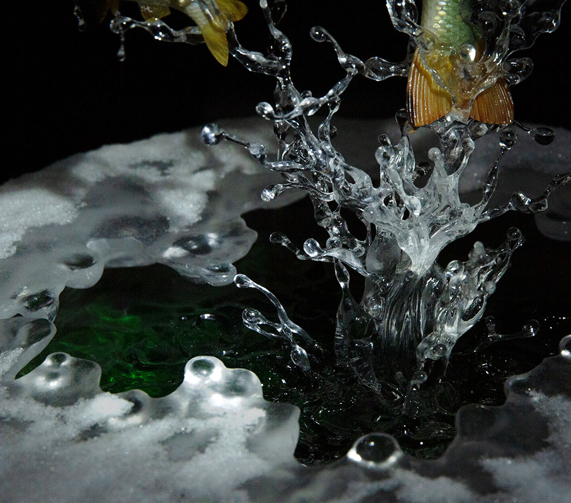 Eisvogel, Kingfisher, Watersplash, Hunting, Fish, Cornel, Schneider, Boxwood, Buchsbaum, jpeg, jpg, scuplture, Schnitzerei, Carving, okimono