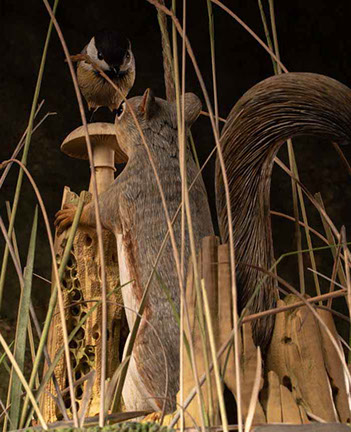 toad on lotusleaf, Kröte, Cornel, Schneider, Boxwood, Buchsbaum, Acrylglas, Ivory, jpeg, jpg, scuplture, Schnitzerei, Carving, okimono