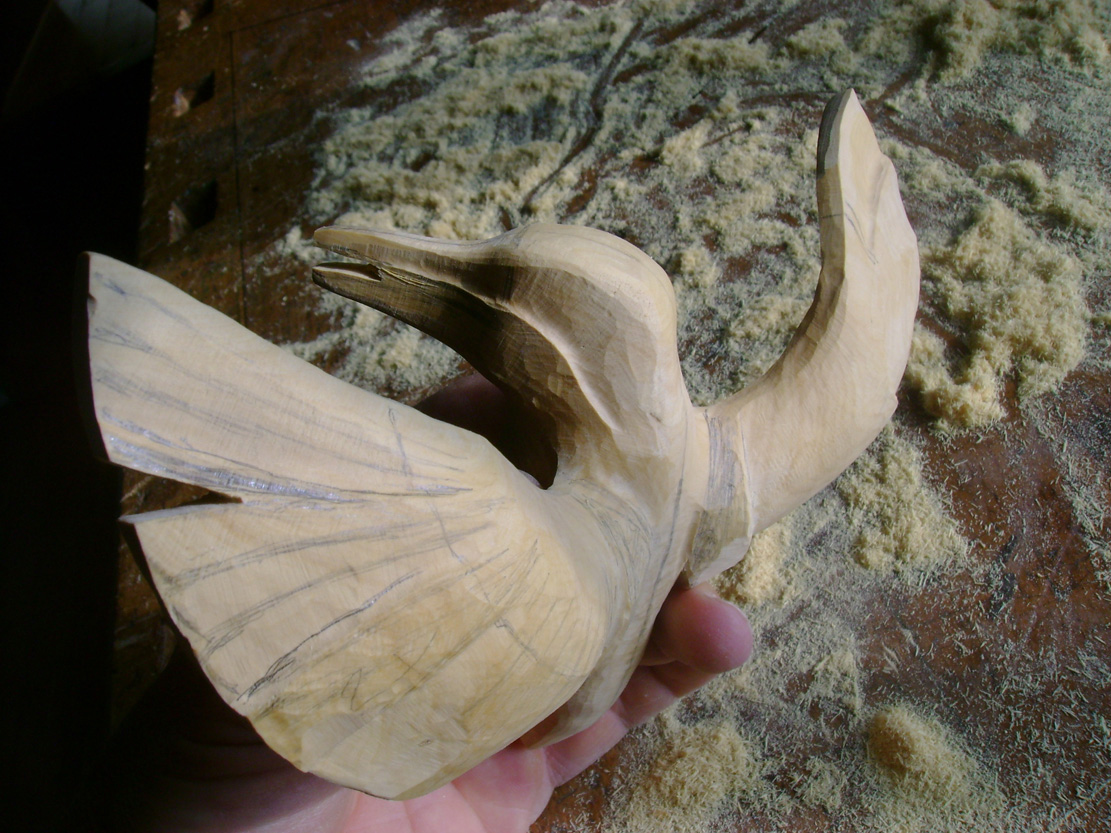 Eisvogel, Kingfisher, Watersplash, Tools, Fish, Cornel, Schneider, Boxwood, Buchsbaum, jpeg, jpg, scuplture, Schnitzerei, Carving, okimono