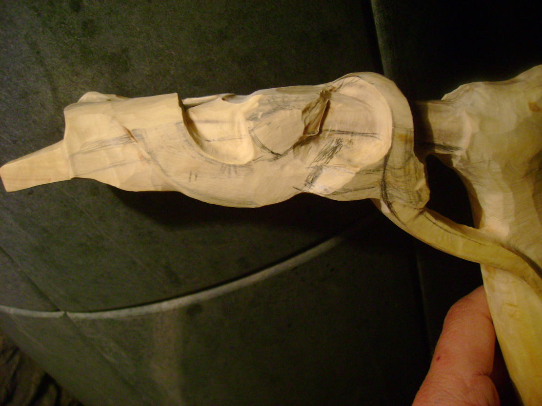 Catch me if you can, Eidechse, Lizard, Boxwood, Buchsbaum, tools, work in process,  jpeg, jpg, scuplture, Schnitzerei, Carving, okimono