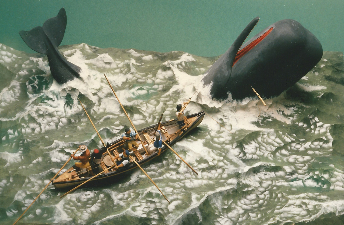 WHALE HUNT,Walfang, DIORAMA, Cornel, Schneider, Boxwood, limewood, jpeg, jpg, scuplture, Schnitzerei, Carving, Deutsches Technikmuseum Berlin