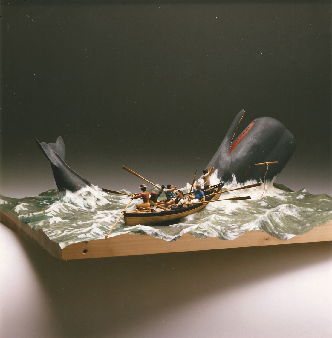 WHALE HUNT,Walfang, DIORAMA, Cornel, Schneider, Boxwood, limewood, jpeg, jpg, scuplture, Schnitzerei, Carving, Deutsches Technikmuseum Berlin