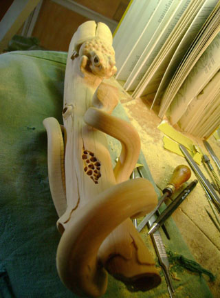 Snake, Schlange, Toad, Kröte, Cornel, Schneider, Boxwood, Buchsbaum, jpeg, jpg, scuplture, Schnitzerei, Carving, okimono