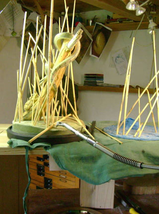 Snake, Schlange, Toad, Kröte, Cornel, Schneider, Boxwood, Buchsbaum, jpeg, jpg, scuplture, Schnitzerei, Carving, okimono