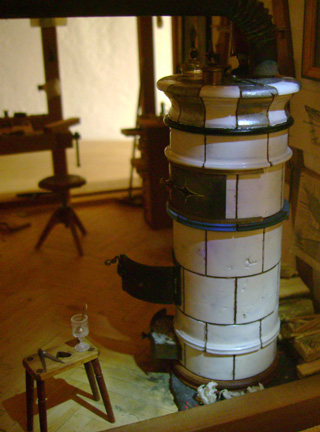 Violin Workshop, Geigen, Werkstatt, miniature, 1:21,Cornel, Schneider, Boxwood, Buchsbaum,  jpeg, jpg, scuplture, Schnitzerei, Carving, Modell, 