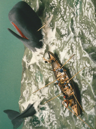 WHALE HUNT,Walfang, DIORAMA, Cornel, Schneider, Boxwood, limewood, jpeg, jpg, scuplture, Schnitzerei, Carving, Deutsches Technikmuseum Berlin