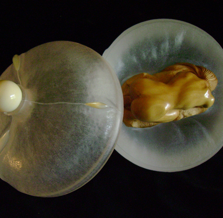 The nude, Akt, Cornel, Schneider, Boxwood, Buchsbaum,  acrylglass, ivory jpeg, jpg, scuplture, Schnitzerei, Carving, okimono