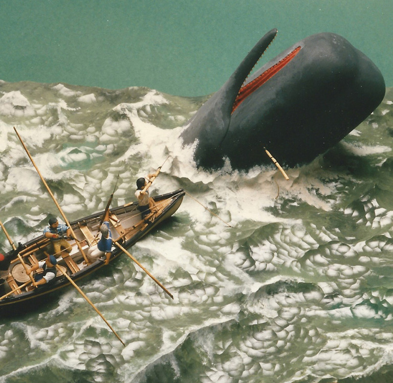 WHALE HUNT,Walfang, DIORAMA, Cornel, Schneider, Boxwood, limewood, jpeg, jpg, scuplture, Schnitzerei, Carving, Deutsches Technikmuseum Berlin